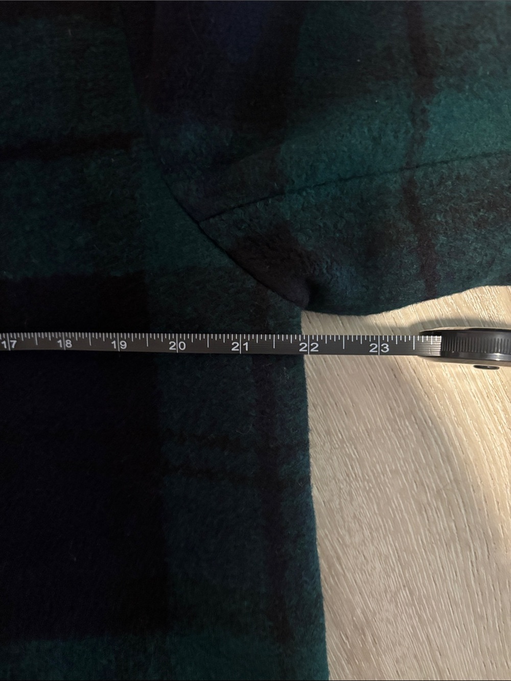 Pendleton Green & Navy Plaid Zip-Up Pea Coat - Picture 5 of 5